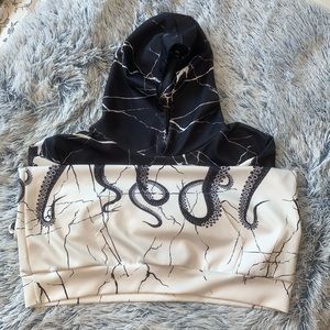 Men’s Hooded Sweatshirt with Octopus Design